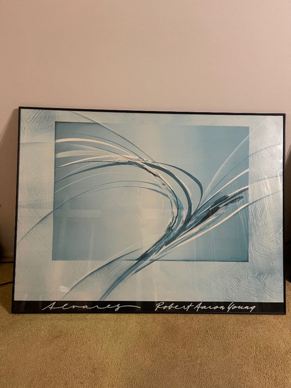 'Always' Blue Abstract Wall Art